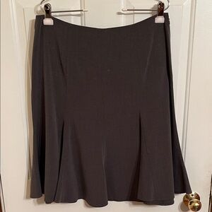 dressbarn Grey A-Line Skirt